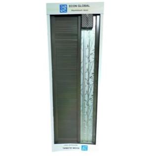 ALUMINUM DOOR 65X200 LONG GLASS GREY LEFT