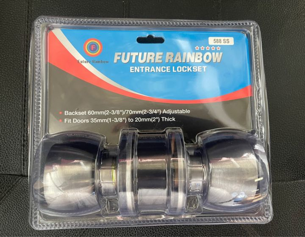 DOOR KNOB LOCK NOVA BULL/RAINBOW 588SS/587SS
