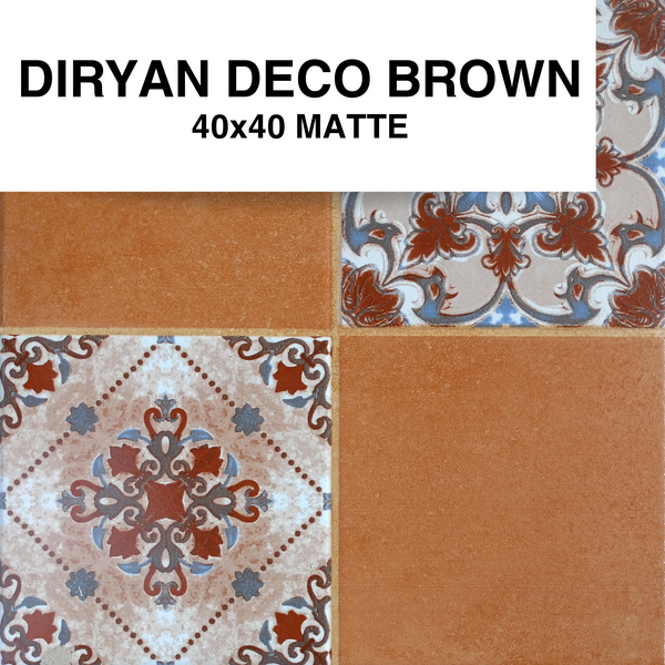 DIRYAN DECO BROWN 40x40 MATTE COH (PO) (R)