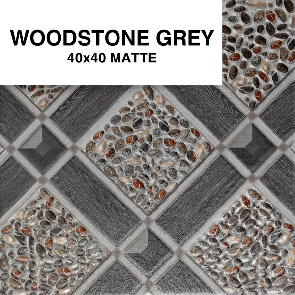 WOODSTONE GREY 40X40 MATTE COH