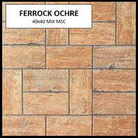 Z FERROCK OCHRE 40x40 ROUGH MSC
