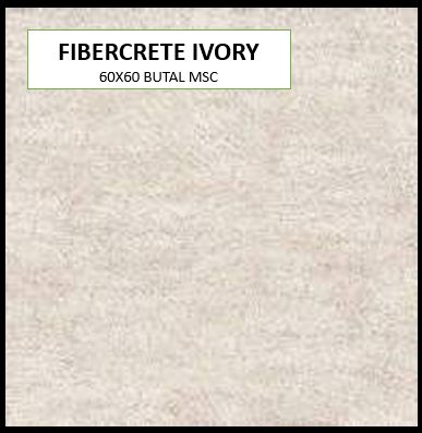 BUTAL FIBERCRETE IVORY 60X60 MSC ROUGH
