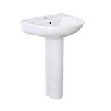 HWB1004  BASIN WITH FULL PEDESTAL HM