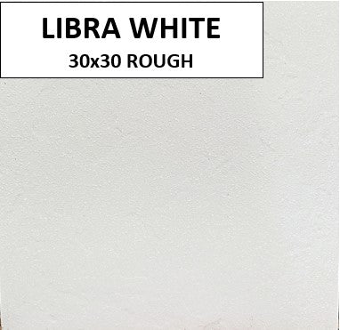 LIBRA WHITE 30x30 MSC ROUGH