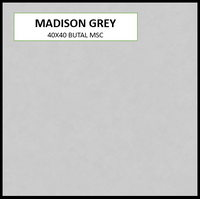 BUTAL MADISON GREY 40X40 MSC MATTE