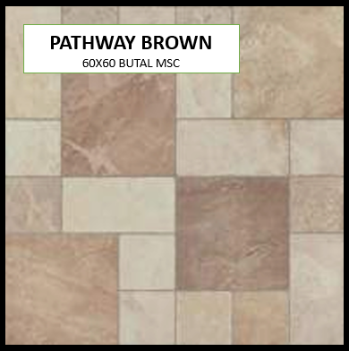 Z PATHWAY BROWN 60X60 MSC MATTE