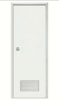 PVC DOOR WHITE 68.5x216 WITH LOUVER