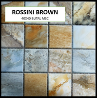 Z ROSSINI BROWN 40X40 MSC GLOSSY