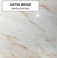 SATIN BEIGE 40x40 MSC GLOSSY