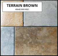 BUTAL TERRAIN BROWN 40X40 MSC ROUGH