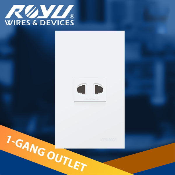 ROYU WIDE Series SETS 1 Gang Universal Outlet Set 250V~10A WD111 – MURA ...
