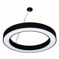 Office Light LED YLB-136HBB-56W-6000K BLACK STEEL D800*H80mm BESTLIGHT