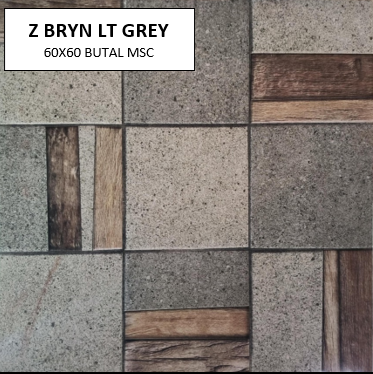 Z BRYN LT GREY 60X60 MSC