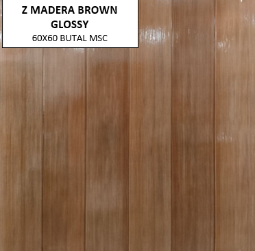 Z MADERA BROWN 60X60 MSC GLOSSY