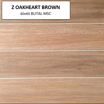 Z OAKHEART BROWN 60X60 MSC