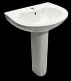 HWB1004  BASIN WITH FULL PEDESTAL HM