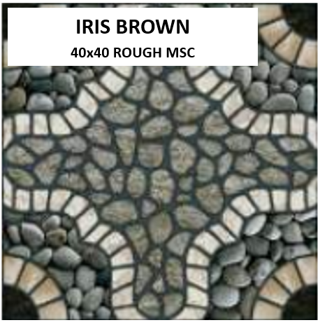 Z IRIS BROWN 40X40 ROUGH MSC