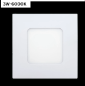Panel Light LED MH-AS-3W-6000K Square BESTLIGHT