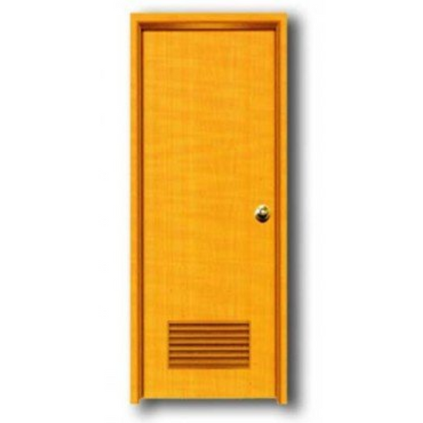 PVC DOOR BEIGE 68.5x216 WITH LOUVER