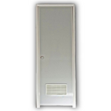 PVC DOOR GREY 60x210 WITH LOUVER