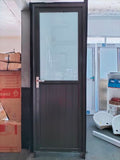 ALUMINUM DOOR 65x200 HALF GLASS GREY RIGHT