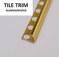 TILE TRIM ALUMINUM GOLD