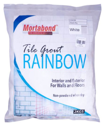 MORTABOND RAINBOW TILE GROUT - WHITE 2 KG